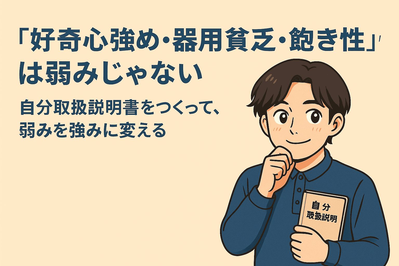 「好奇心強め・器用貧乏・飽き性」な自分の”弱み”を”強み”に変える方法
